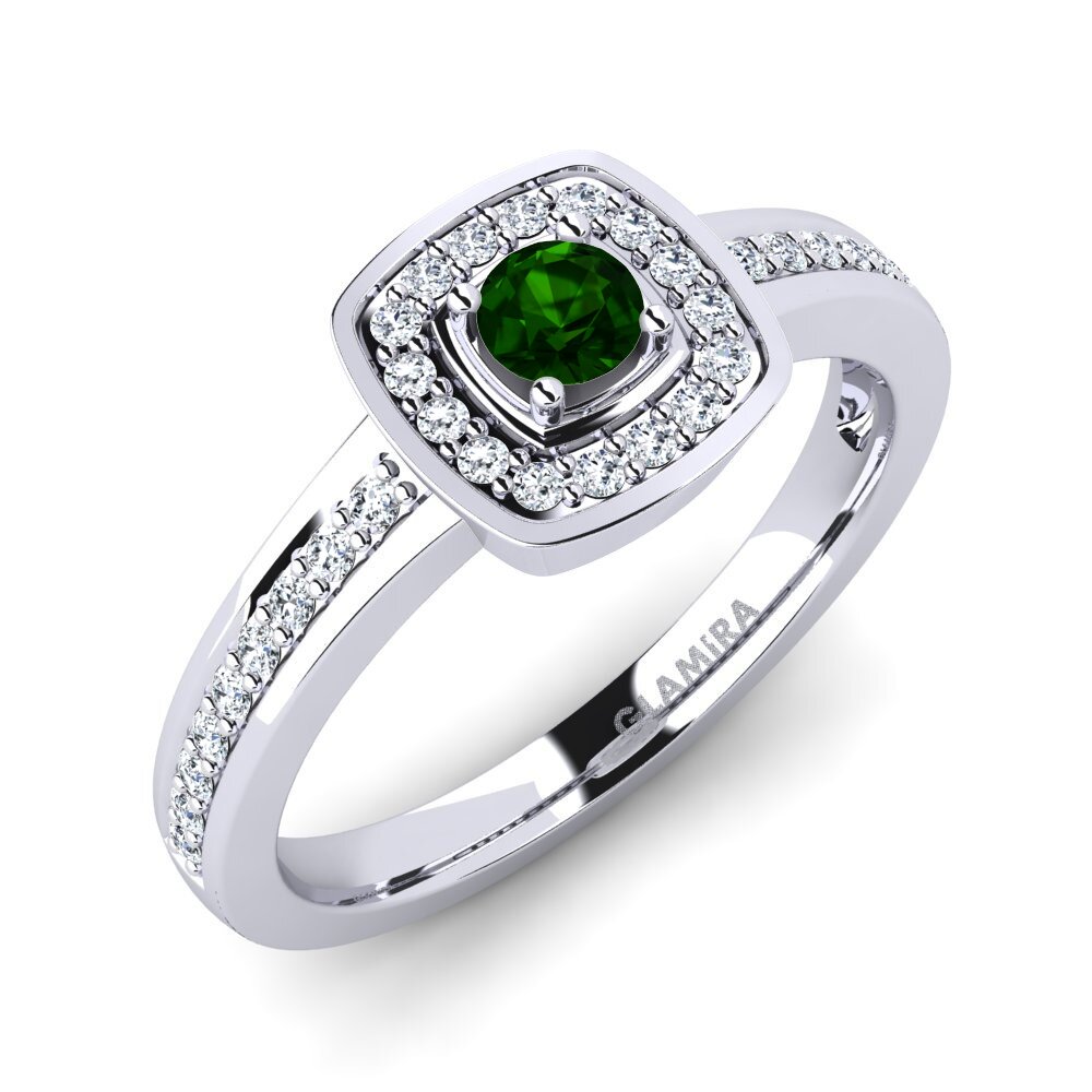 Green Tourmaline Engagement Ring Claire