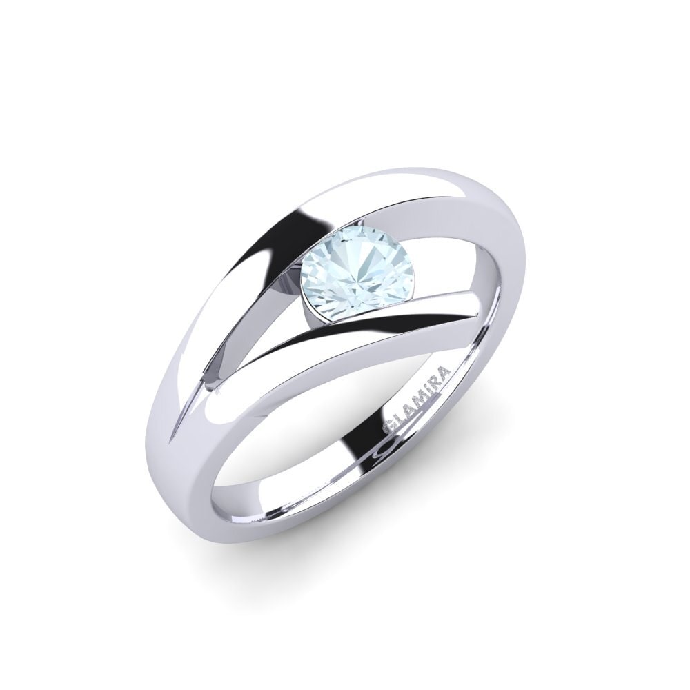 Aquamarine Engagement Ring Clara 0.5 crt