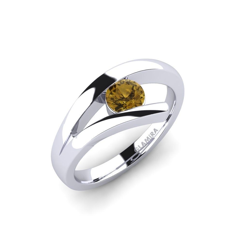 Brauner Zirkon Verlobungsring Clara 0.5crt