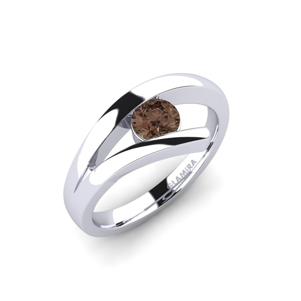 Rauchquarz Verlobungsring Clara 0.5crt