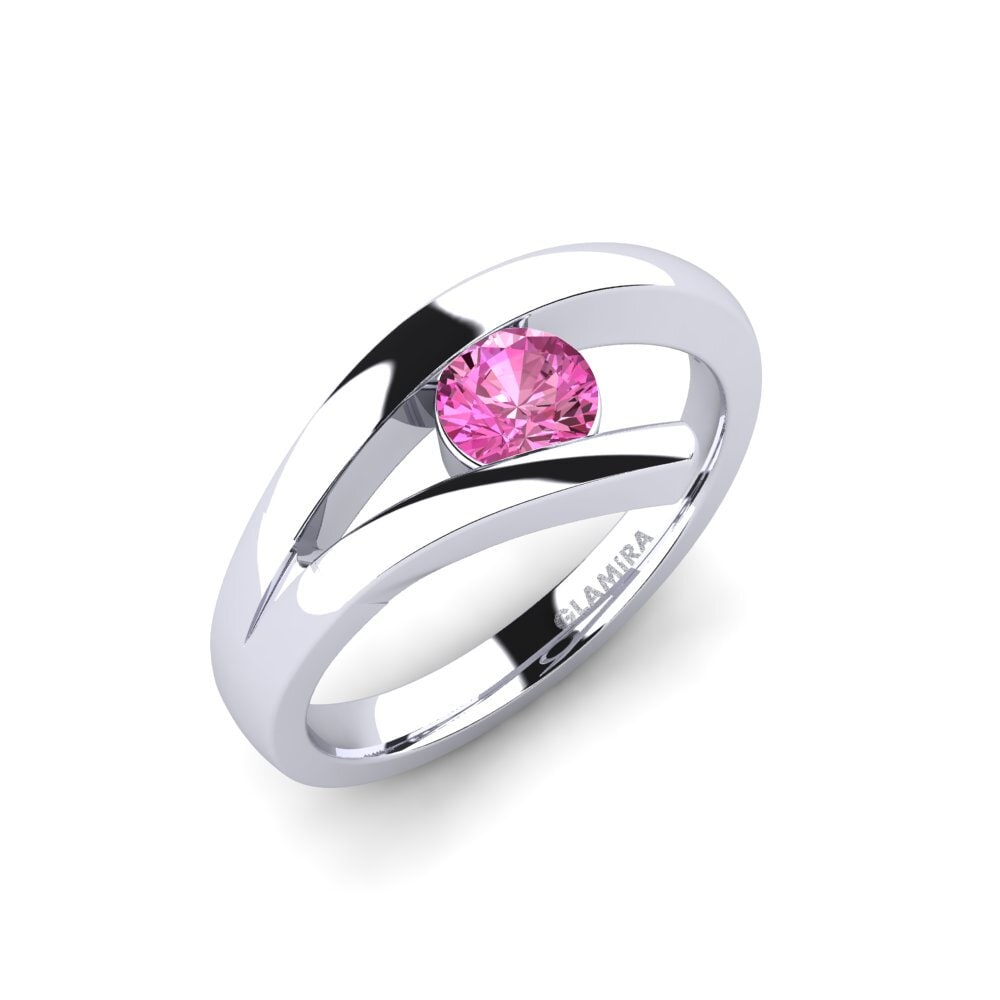 Pink Topaz Engagement Ring Clara 0.5 crt