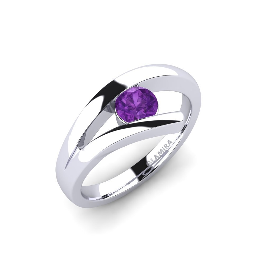 Amethyst Engagement Ring Clara 0.5crt