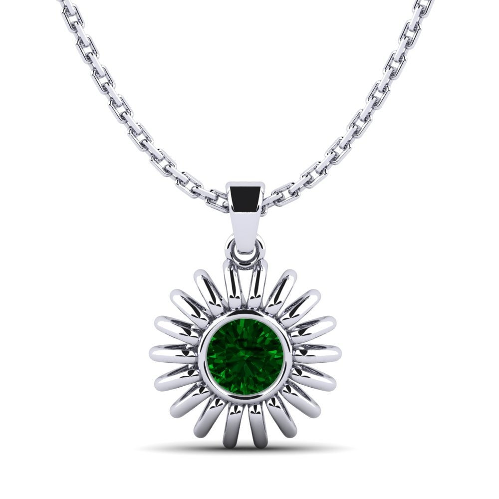 Circonita Verde Colgante de Mujer Coble
