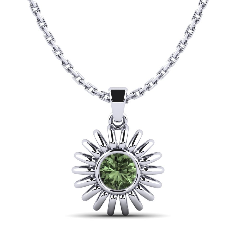 Zafiro Verde Colgante de Mujer Coble