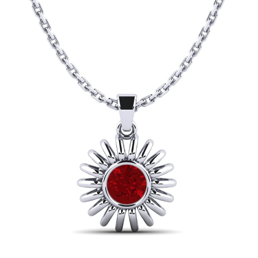 Circonita Roja Colgante de Mujer Coble