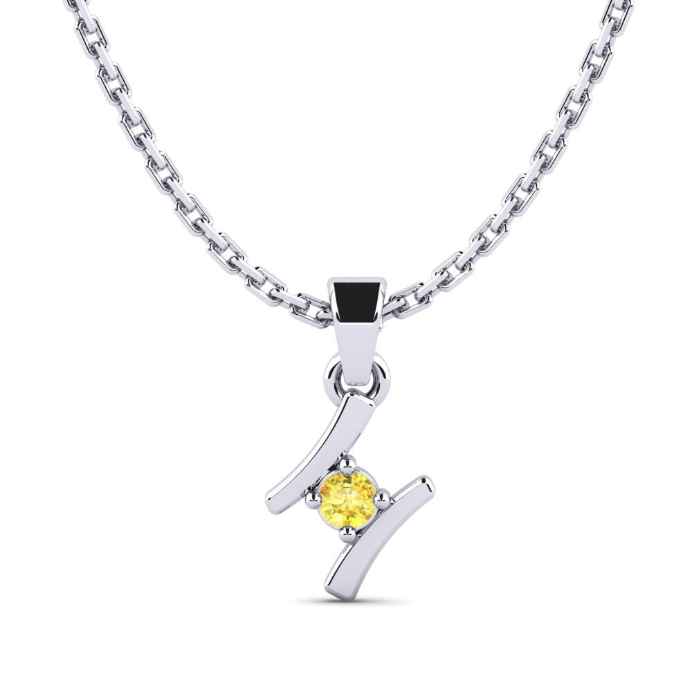 Yellow Sapphire Women's Pendant Criquet