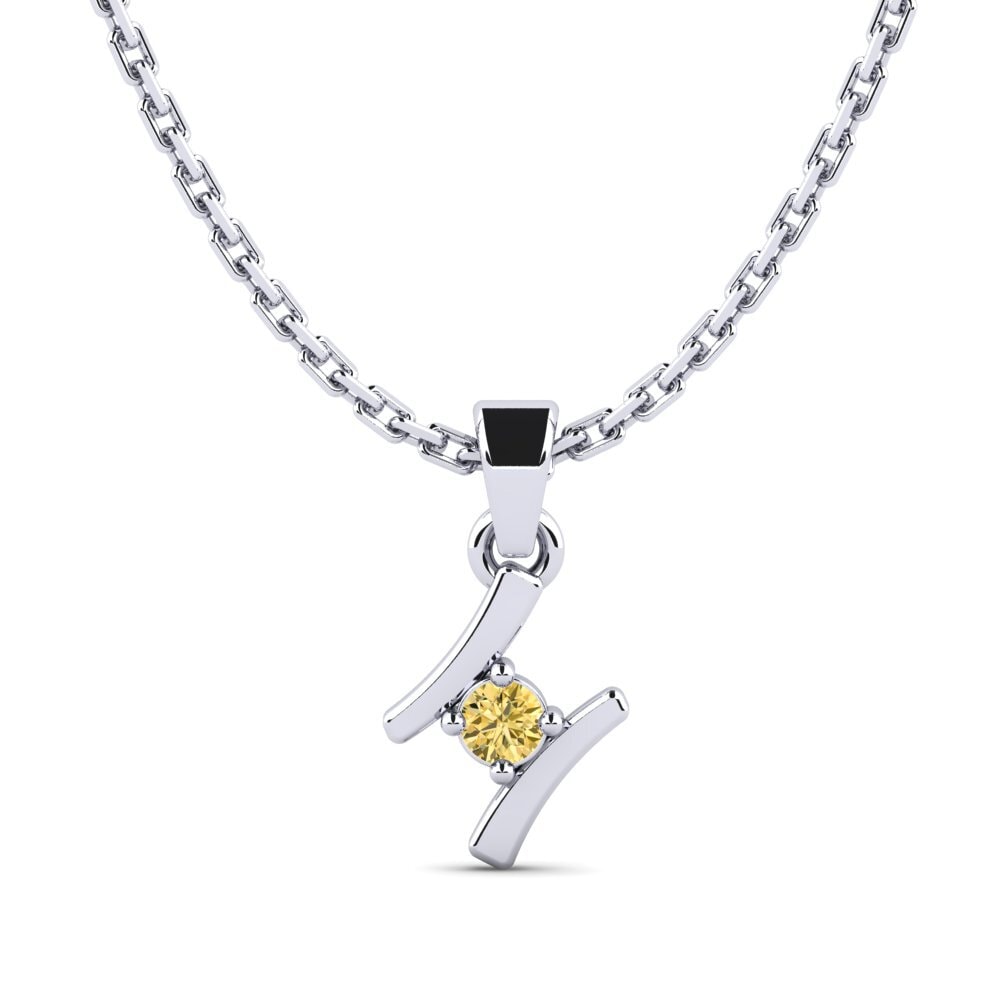 Gele Diamant Dames Hanger Criquet