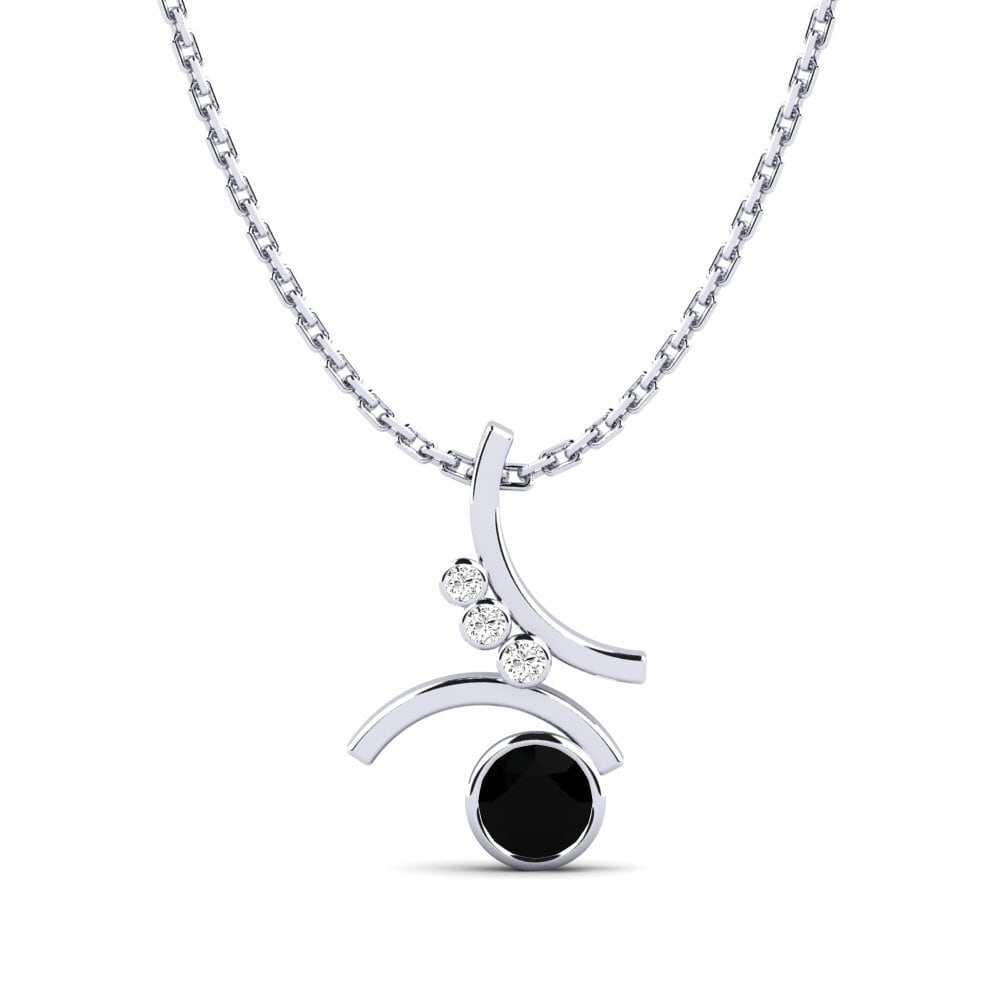 Ónix Negro Colgante de Mujer Daiki