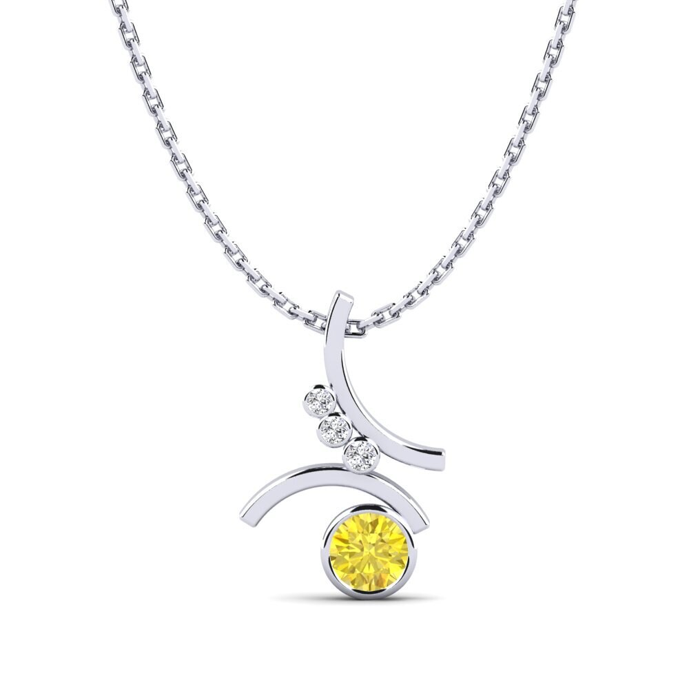 Yellow Sapphire Women's Pendant Daiki