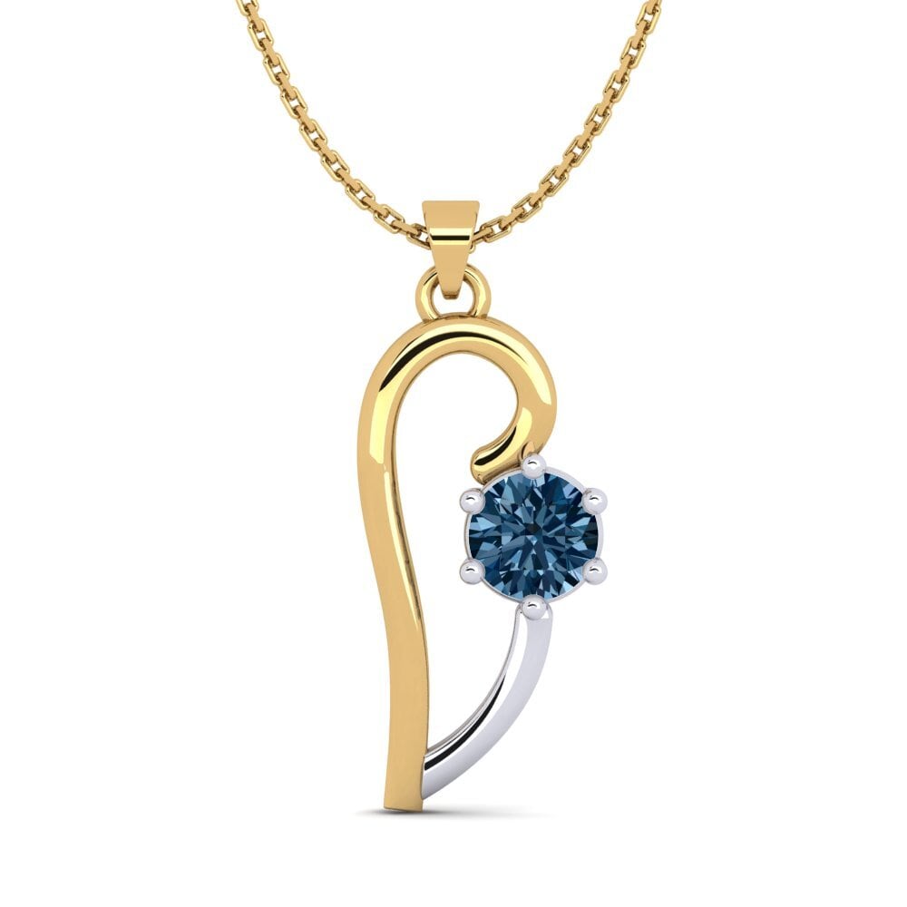 Diamant Bleu Pendentif pour femme Dalianis