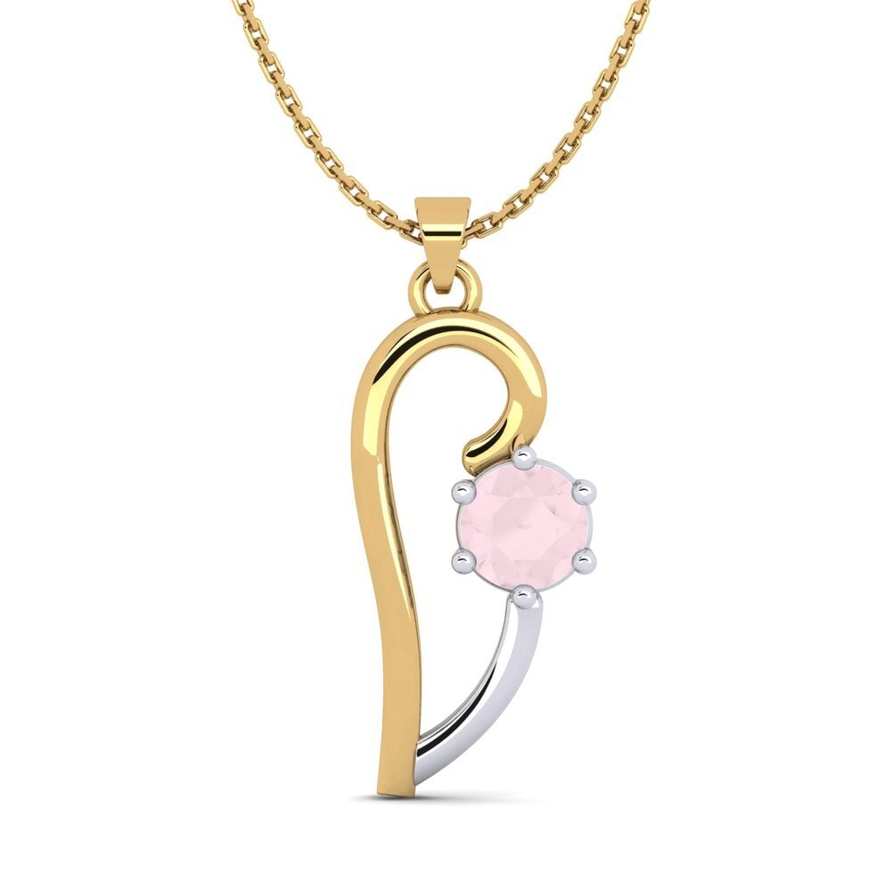 Cuarzo rosa Colgante de Mujer Dalianis