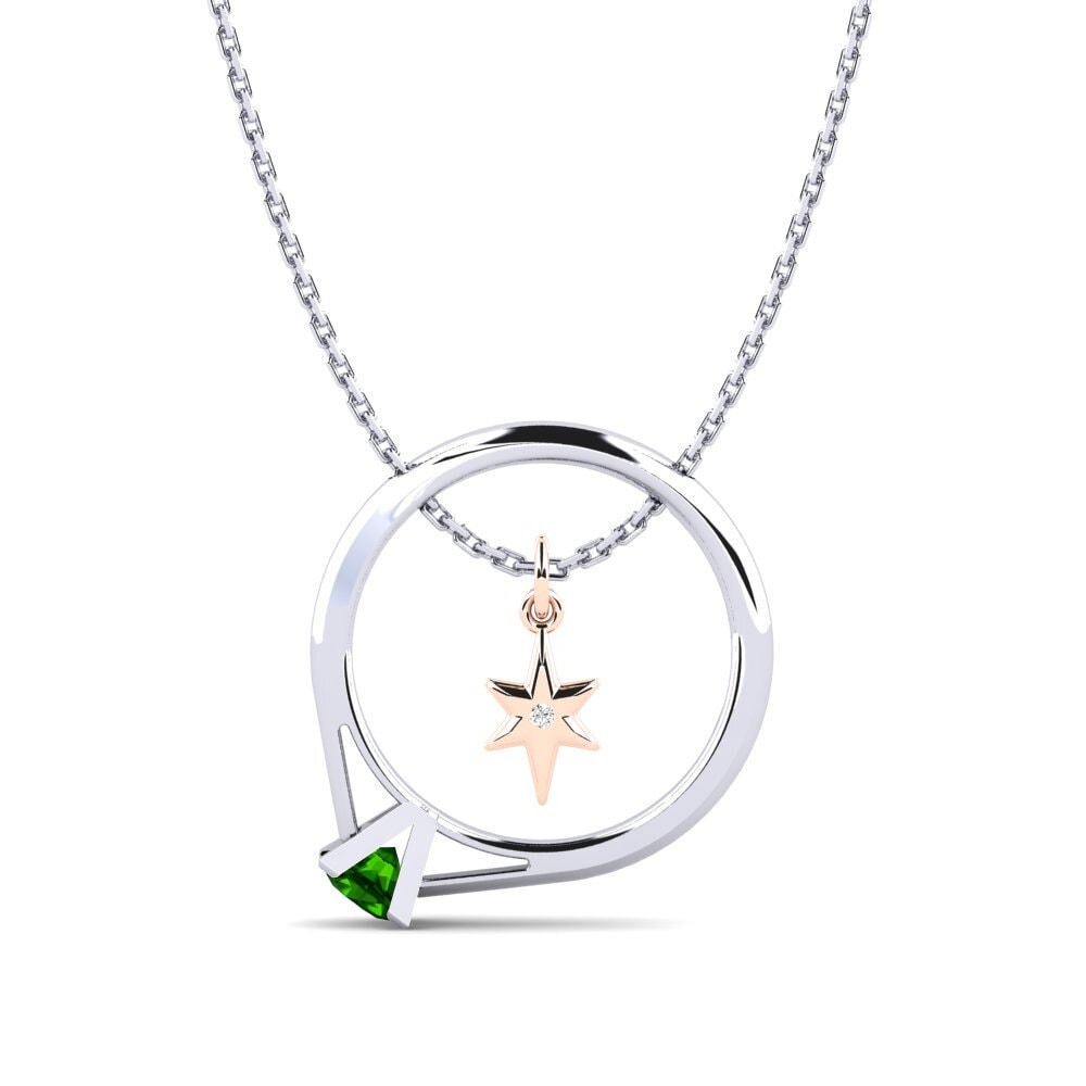 Green Tourmaline Women's Necklace Defoe