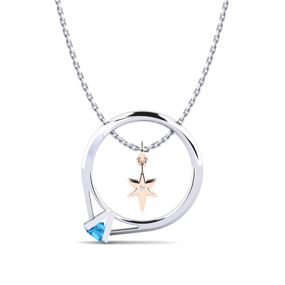 Blue Topaz Women's Necklace Defoe