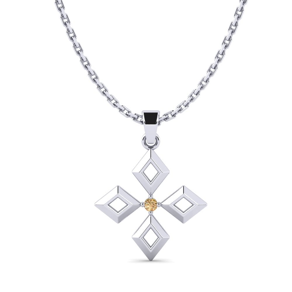 Diamante Marrón Colgante de Mujer Deft