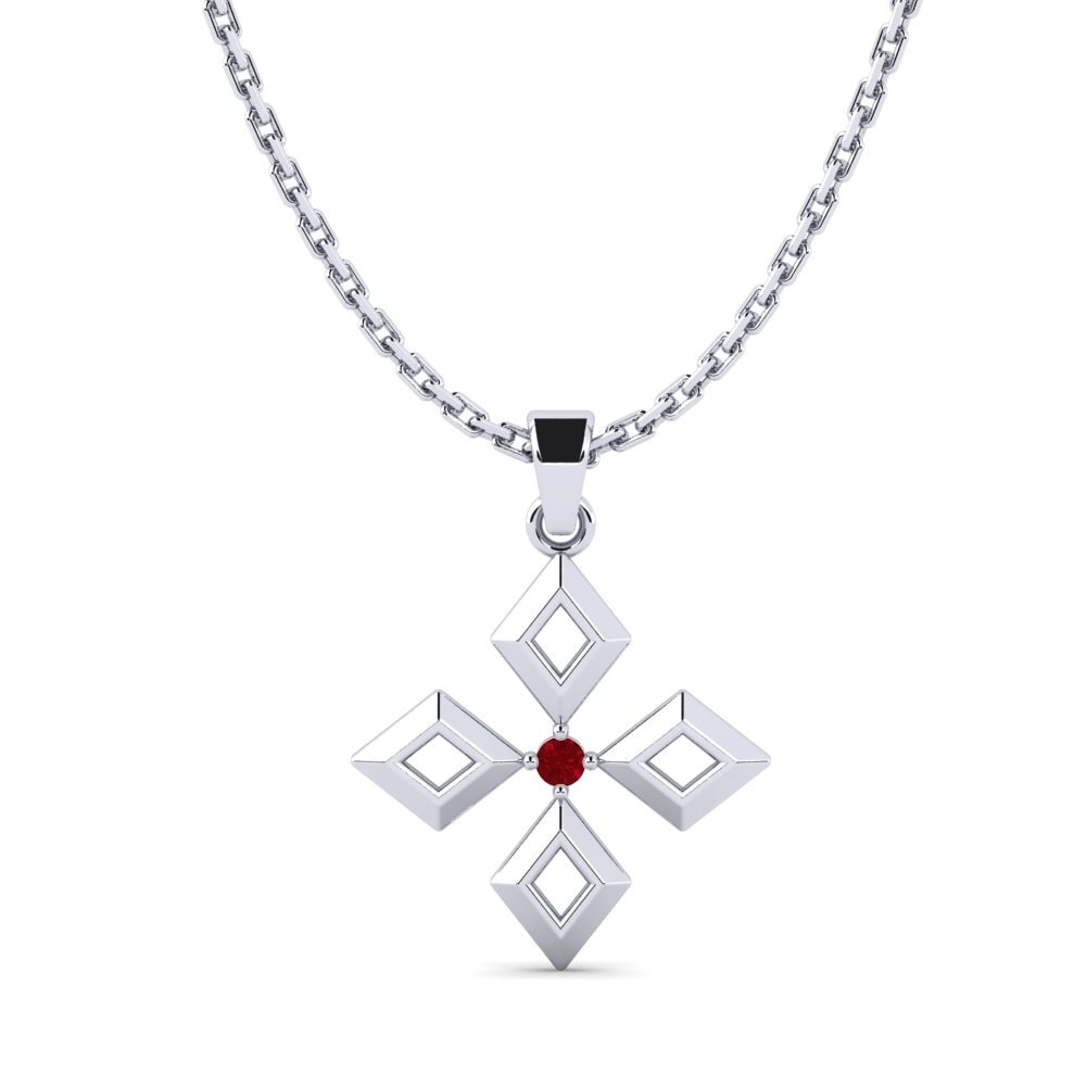 Circonita Roja Colgante de Mujer Deft