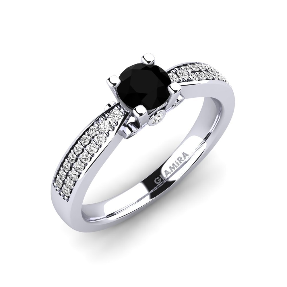 Ónix Negro Anillo de compromiso Donielle