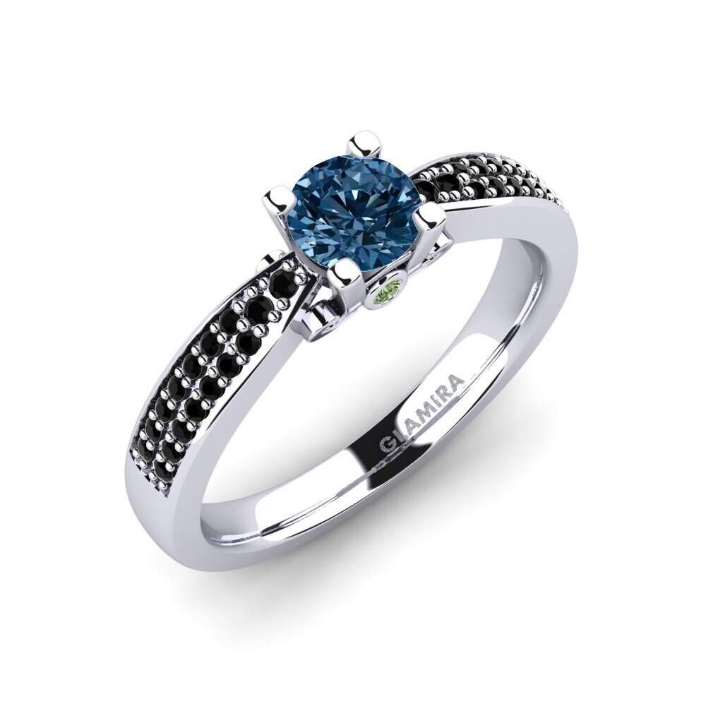 Blue Diamond Engagement Ring Donielle