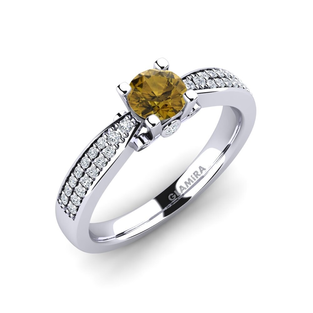 Brown Zircon Engagement Ring Donielle