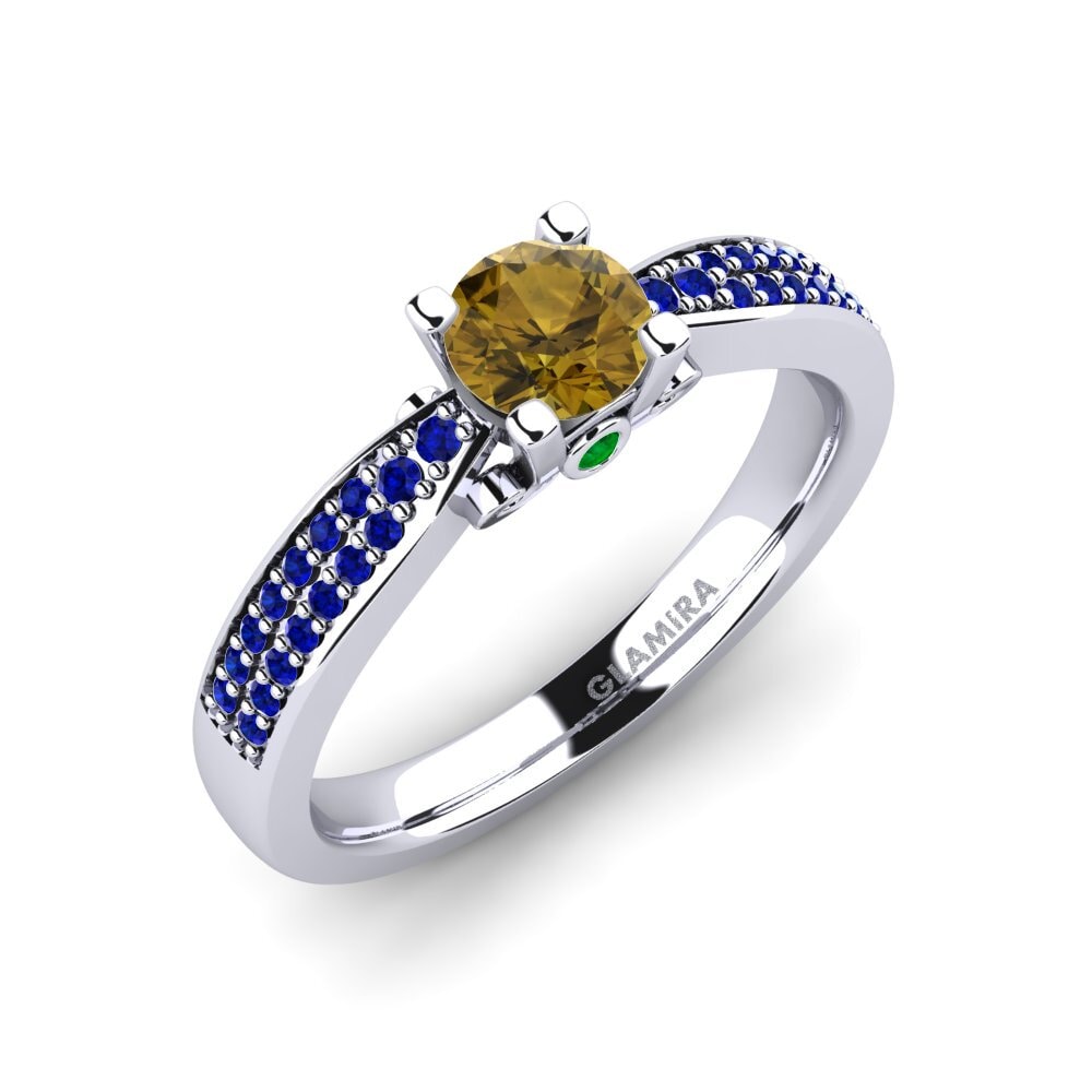 Brown Zircon Engagement Ring Donielle