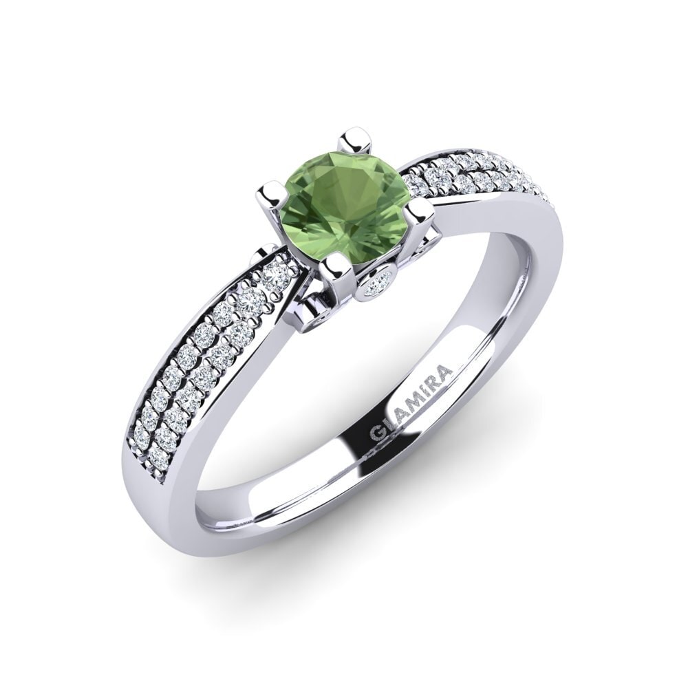 Green Sapphire Engagement Ring Donielle