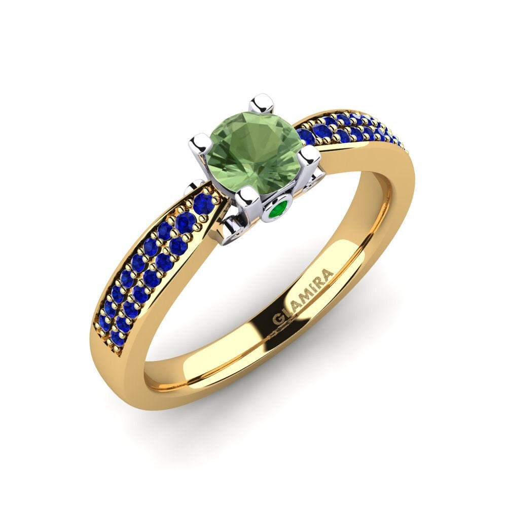 9K Yellow & White Gold Engagement Ring Donielle