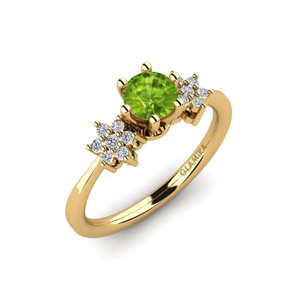 Peridot Engagement Ring Eila