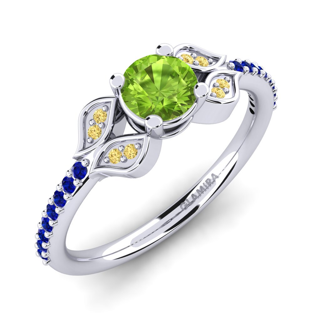 Peridot Engagement Ring Elide