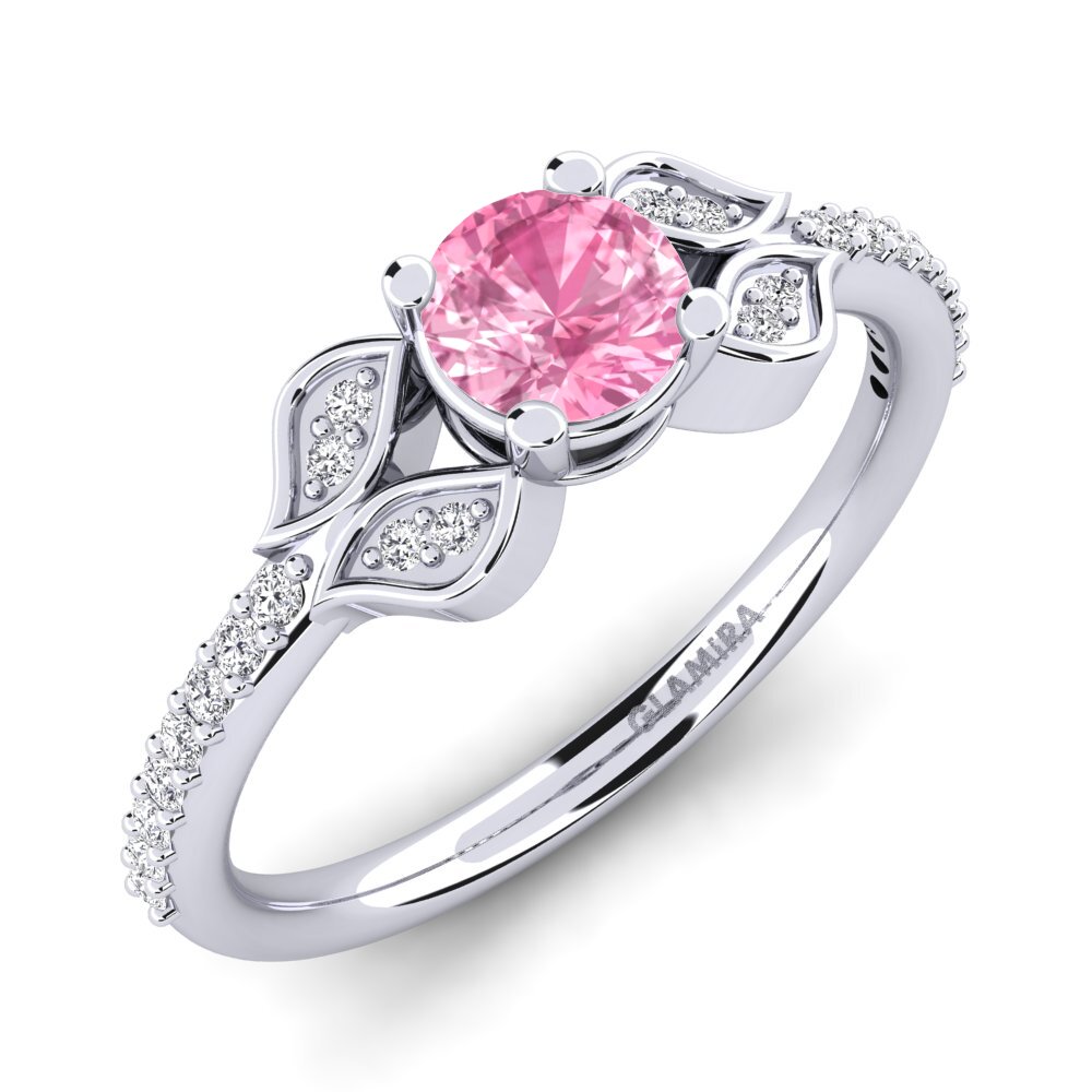 Pink Sapphire Engagement Ring Elide