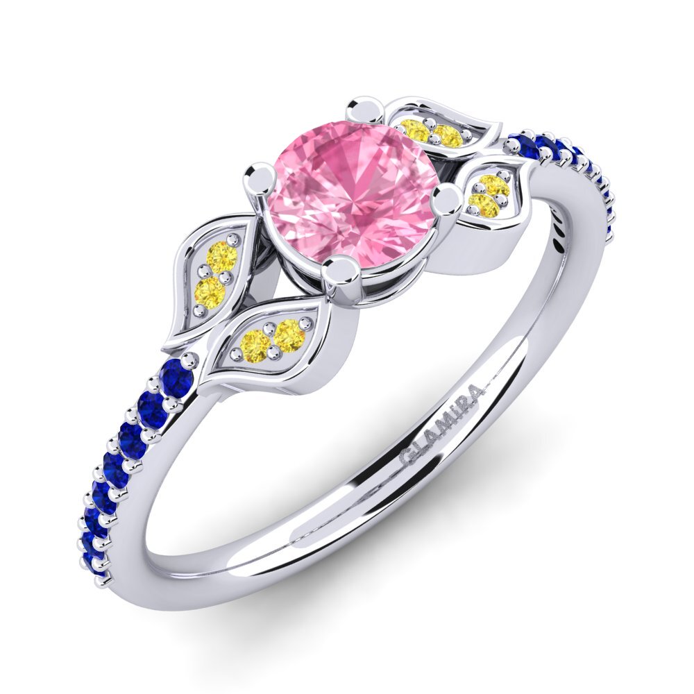 Pink Sapphire Engagement Ring Elide