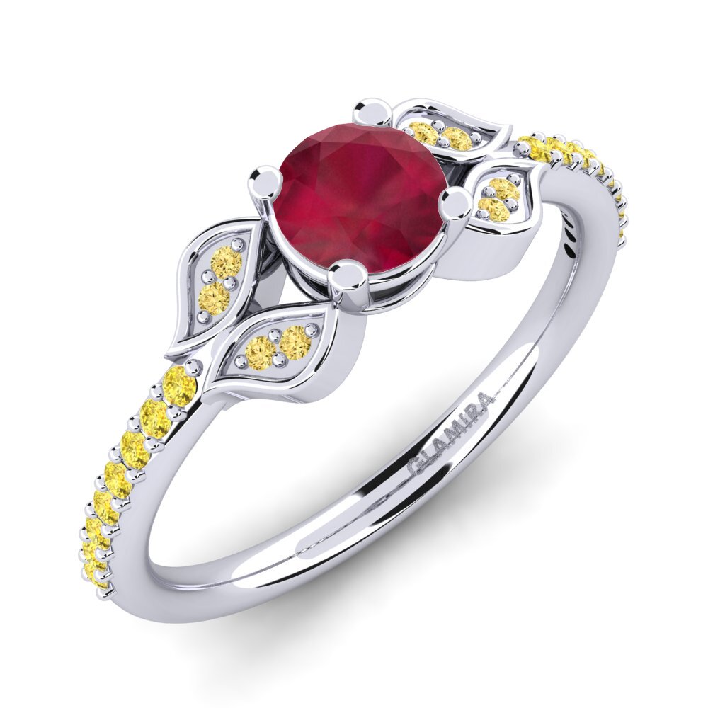 Ruby Engagement Ring Elide