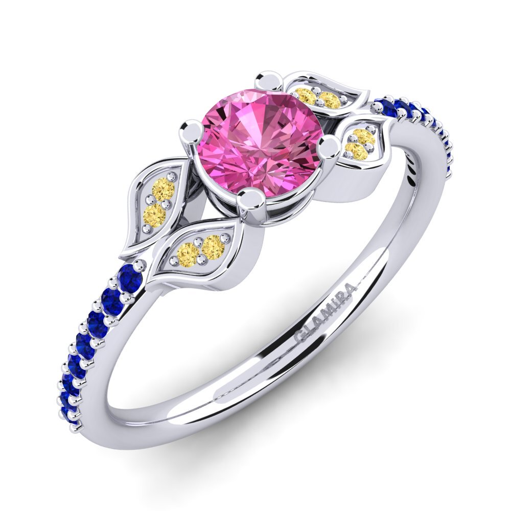 Pink Topaz Engagement Ring Elide