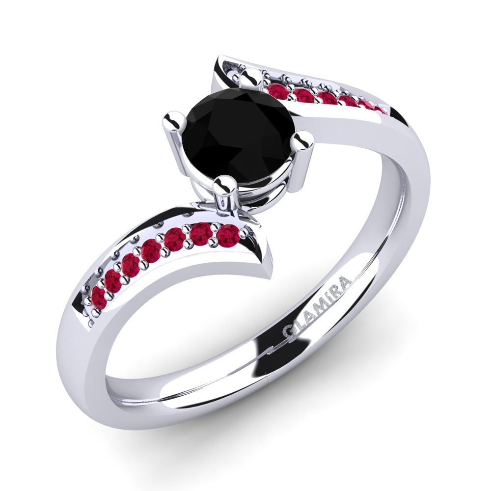 Schwarzer Diamant Verlobungsring Elloine
