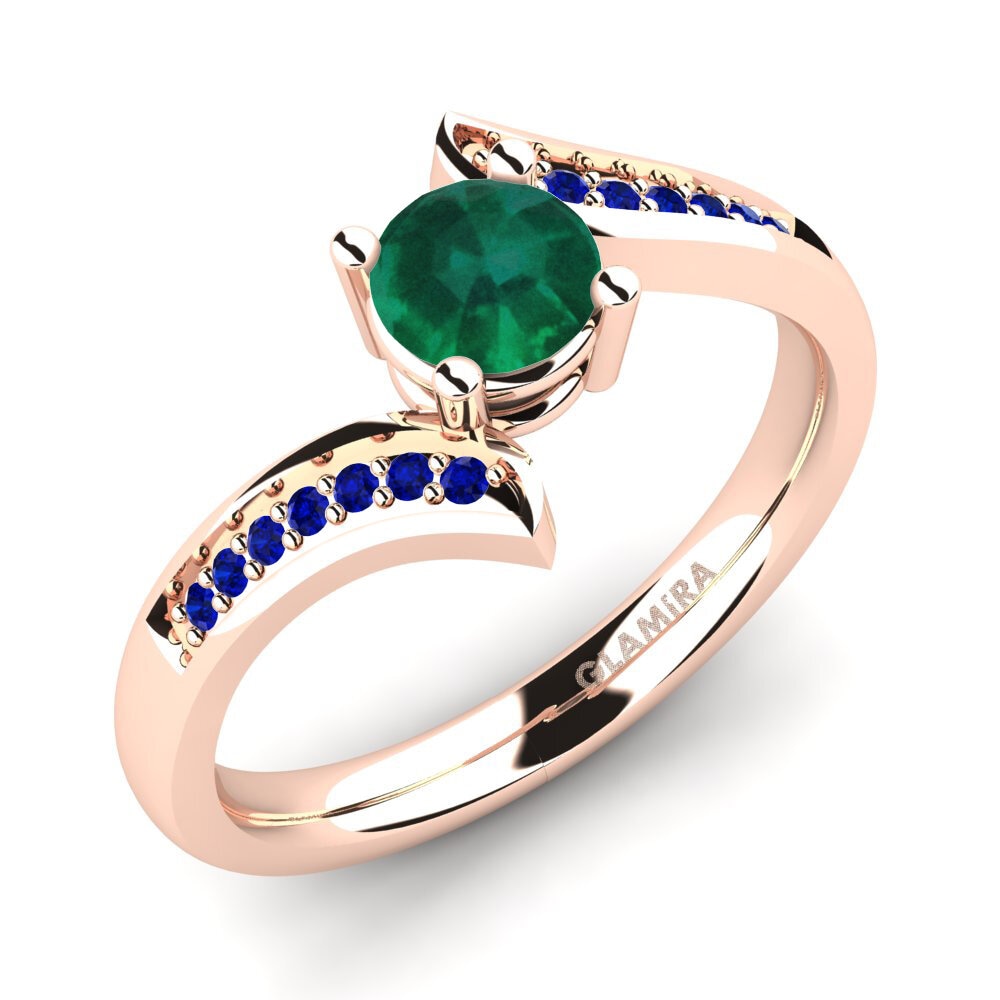 14ct Rose Gold Engagement Ring Elloine