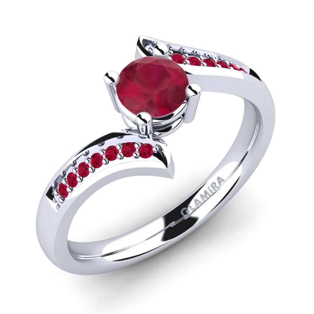 Ruby Engagement Ring Elloine