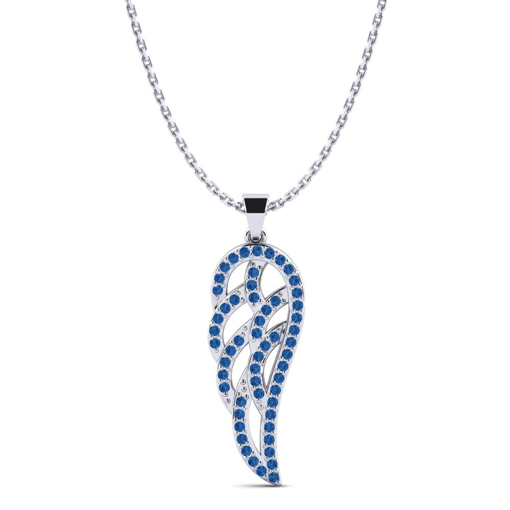 Dark Blue Zirconia Women's Pendant Esselina