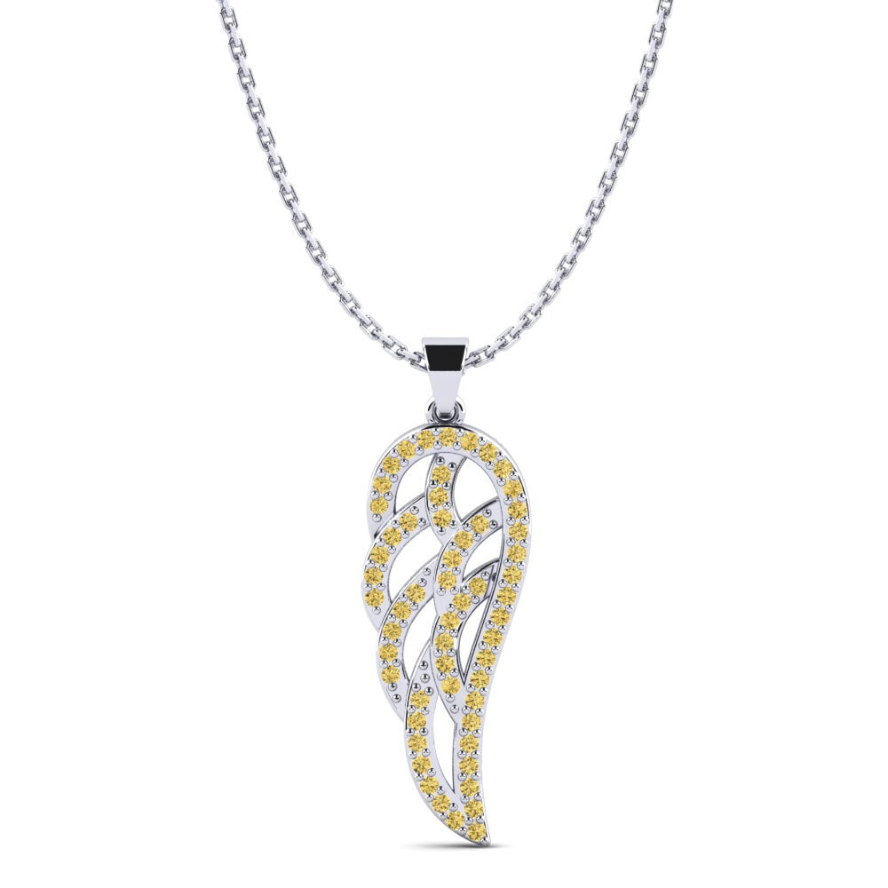 Gelber Diamant Damen anhänger Esselina