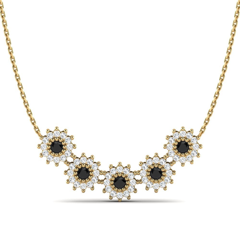 Black Sapphire Women's Necklace Farika