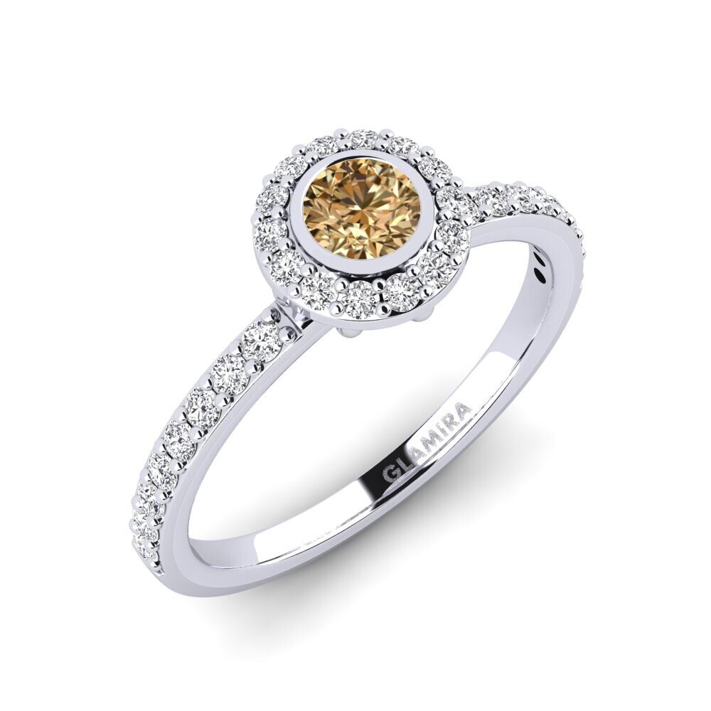 Brauner Diamant Verlobungsring Fegolasens