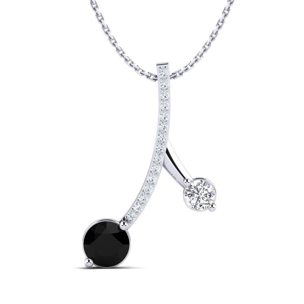 Zafiro negro Colgante de Mujer Flede