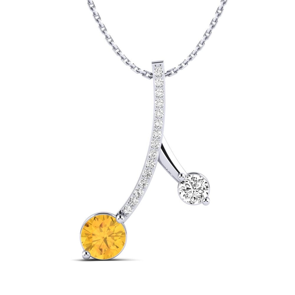 Citrine Women's Pendant Flede