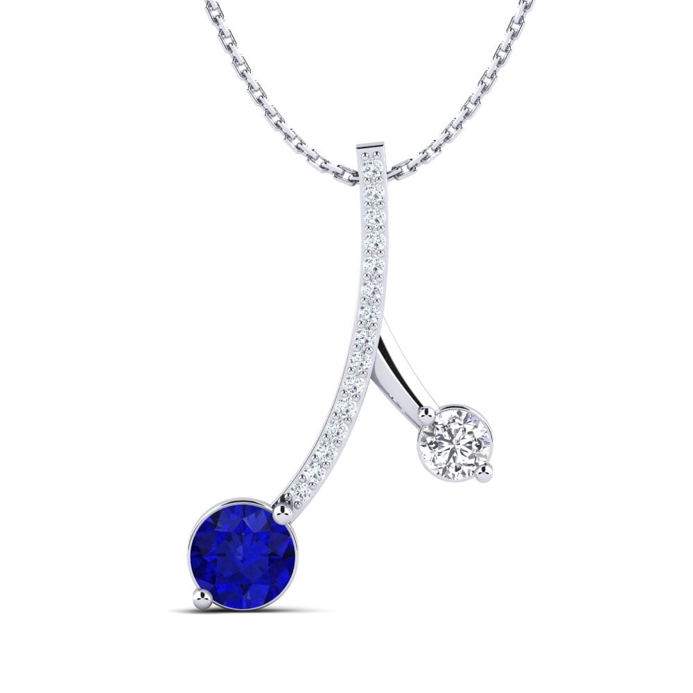 Sapphire (Lab Created) Women's Pendant Flede