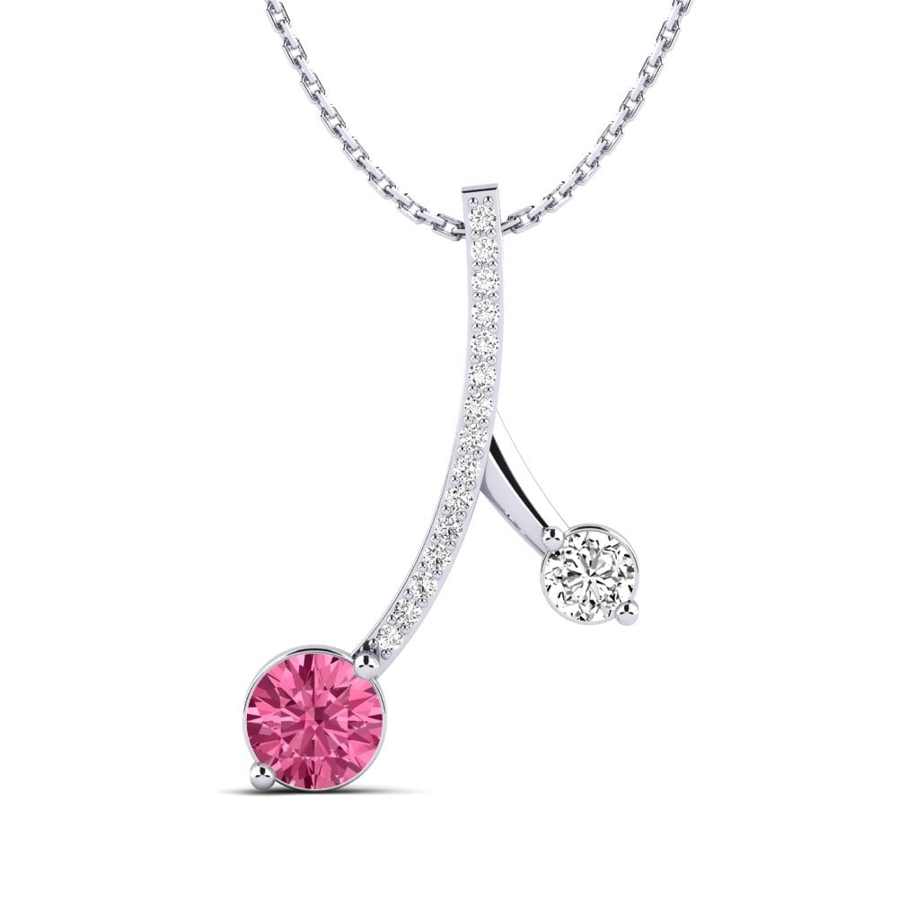 Turmalina rosa Colgante de Mujer Flede