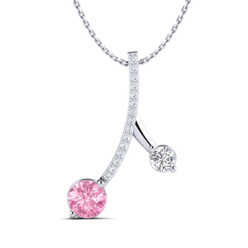 Pink Sapphire Women's Pendant Flede