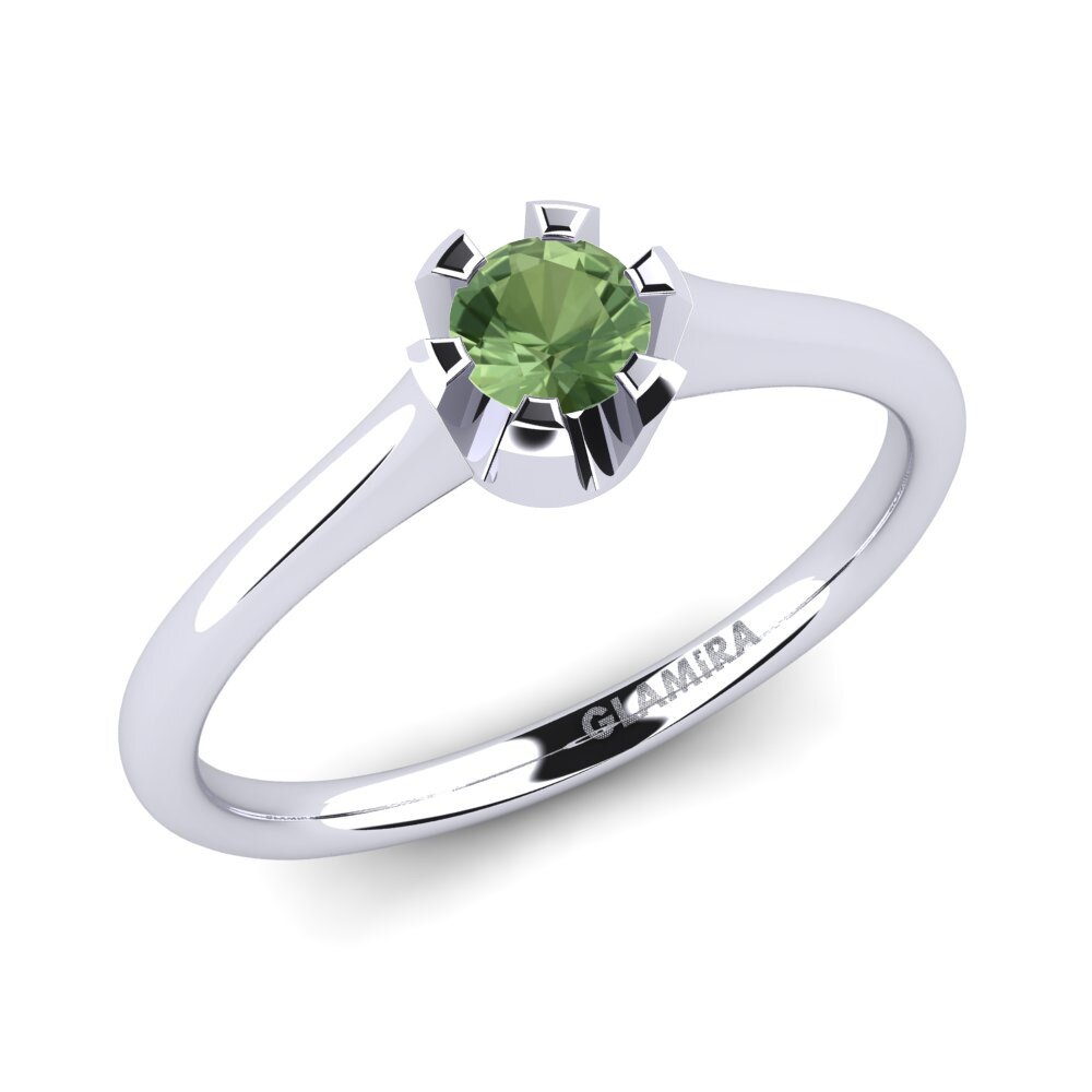 Green Sapphire Engagement Ring Galilea