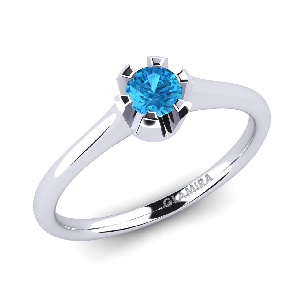Blue Topaz Engagement Ring Galilea