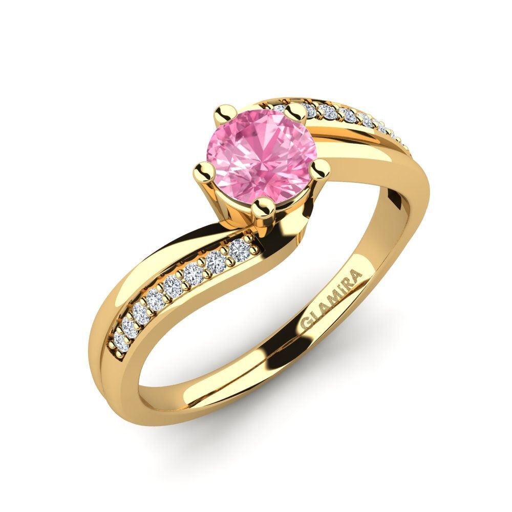 Pink Sapphire Engagement Ring Gardenia 0.5 crt