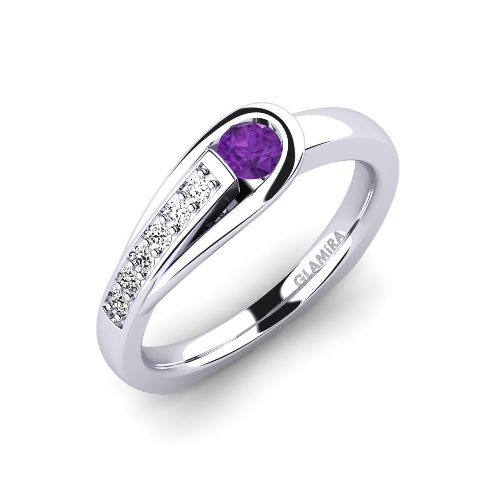 Amethyst Engagement Ring Genifer