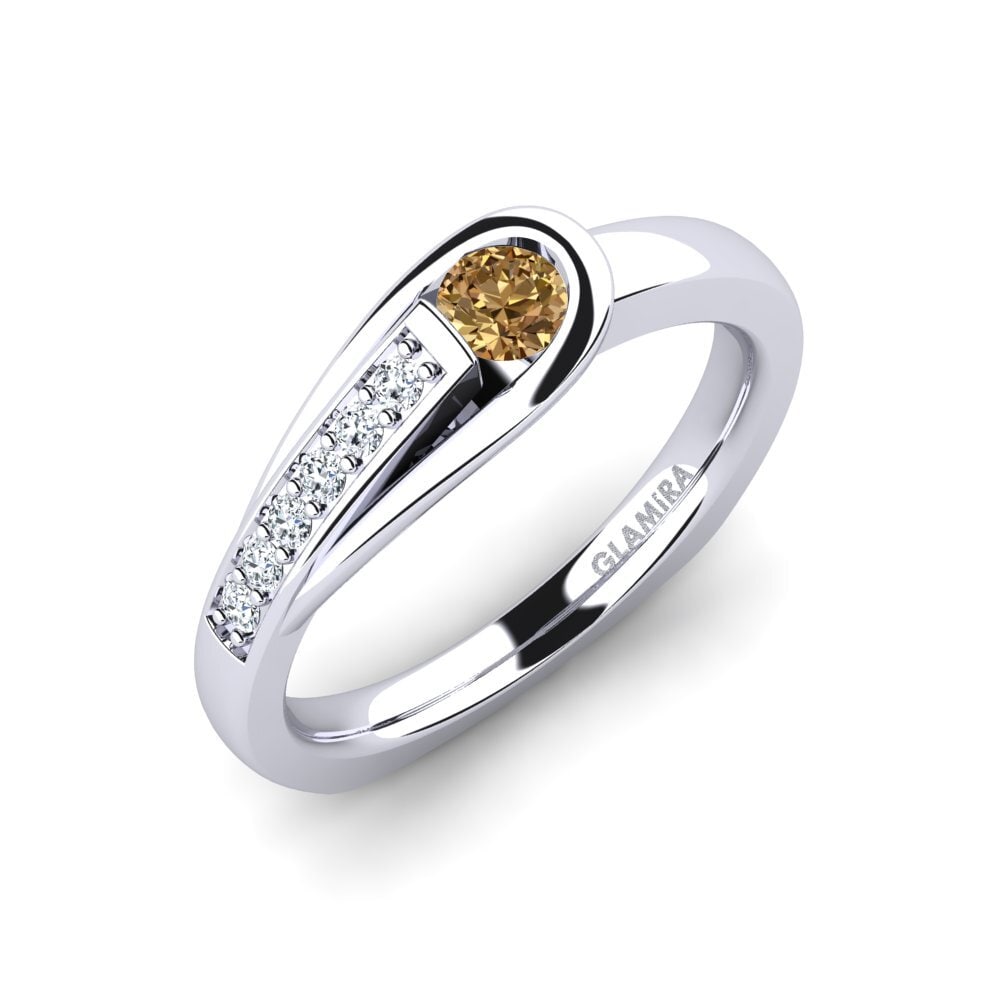 Brown Diamond Engagement Ring Genifer