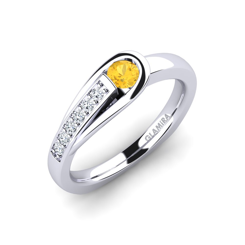 Citrine Engagement Ring Genifer