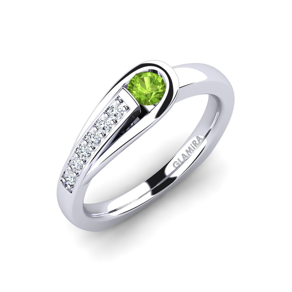 Peridot Engagement Ring Genifer